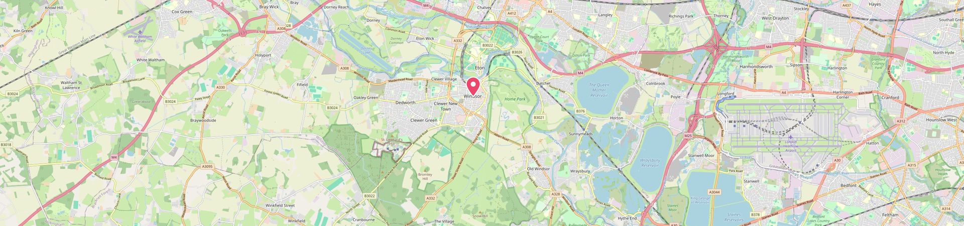 Map of Windsor, Berkshire, on OpenStreetMap